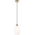 Ljuskrona med textilsladd HARMA 1xE27/15W/230V diameter 14 cm vit/guld