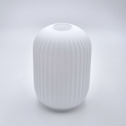 Ljuskrona med textilsladd HARMA 1xE27/15W/230V diameter 14 cm vit/guld