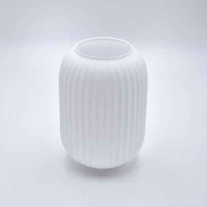 Ljuskrona med textilsladd HARMA 1xE27/15W/230V diameter 14 cm vit/guld