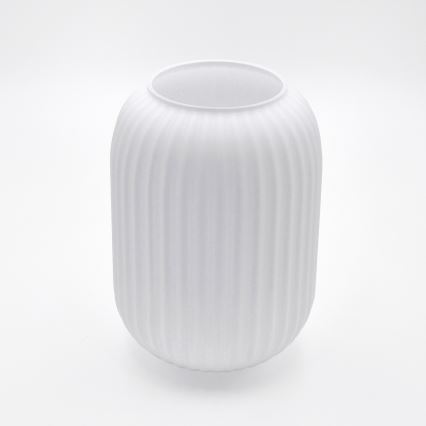 Ljuskrona med textilsladd HARMA 1xE27/15W/230V diameter 14 cm vit/svart