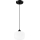 Ljuskrona med textilsladd HARMA 1xE27/15W/230V diameter 20 cm vit/svart