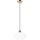 Ljuskrona med textilsladd HARMA 1xE27/15W/230V diameter 25 cm vit/guld