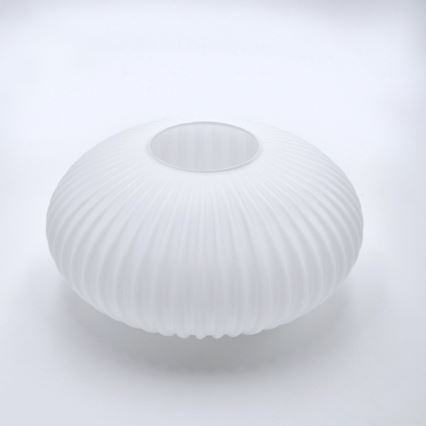 Ljuskrona med textilsladd HARMA 1xE27/15W/230V diameter 25 cm vit/guld