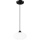 Ljuskrona med textilsladd HARMA 1xE27/15W/230V diameter 25 cm vit/svart