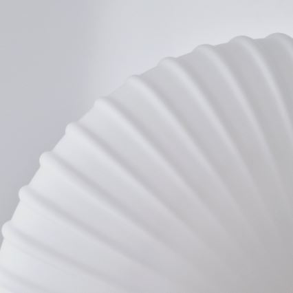 Ljuskrona med textilsladd HARMA 1xE27/15W/230V diameter 30 cm vit/guld