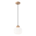 Ljuskrona med textilsladd HARMONY 1xE27/15W/230V diameter 20 cm vit/ek
