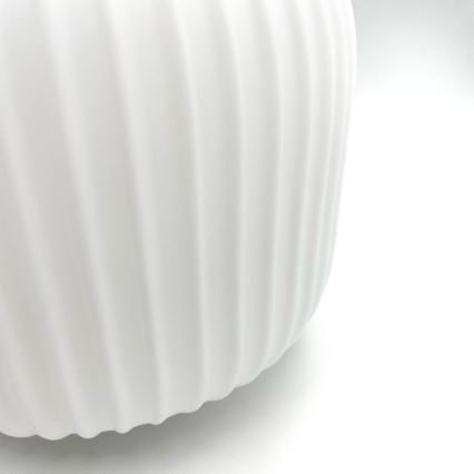 Ljuskrona med textilsladd HARMONY 1xE27/15W/230V diameter 20 cm vit/ek