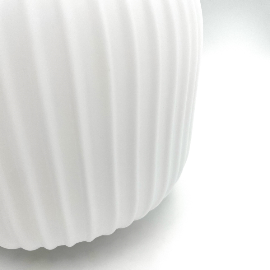 Ljuskrona med textilsladd HARMONY 1xE27/15W/230V diameter 20 cm vit/ek