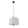 Ljuskrona med textilsladd HAVANA 1xE27/20W/230V diameter 50 cm beige