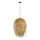 Ljuskrona med textilsladd HILO 1xE27/40W/230V diameter 45 cm bambu