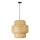 Ljuskrona med textilsladd HILO 1xE27/40W/230V diameter 47 cm bambu