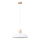 Ljuskrona med textilsladd INDY 1xE27/15W/230V diameter 38 cm vit