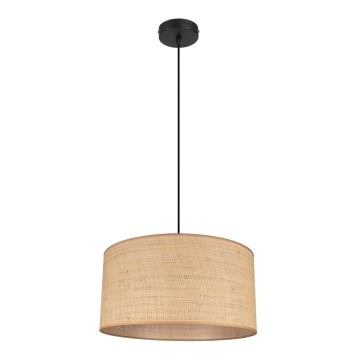 Ljuskrona med textilsladd IRMA 1xE27/60W/230V diameter 40 cm