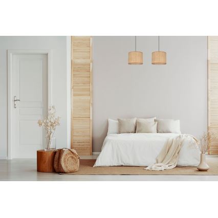 Ljuskrona med textilsladd IRMA 2xE27/60W/230V