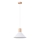 Ljuskrona med textilsladd JAGA 1xE27/15W/230V diameter 30 cm vit