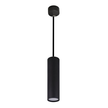 Ljuskrona med textilsladd KARADON 1xGU10/30W/230V 17 cm svart