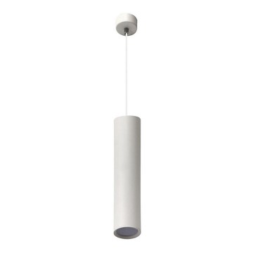 Ljuskrona med textilsladd KARADON 1xGU10/30W/230V 17 cm vit