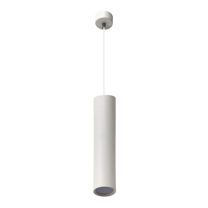 Ljuskrona med textilsladd KARADON 1xGU10/30W/230V 17 cm vit