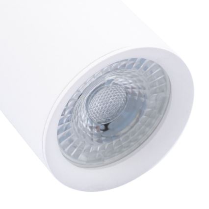Ljuskrona med textilsladd KARADON 1xGU10/30W/230V 17 cm vit