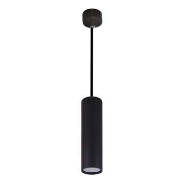 Ljuskrona med textilsladd KARADON 1xGU10/30W/230V 29 cm svart