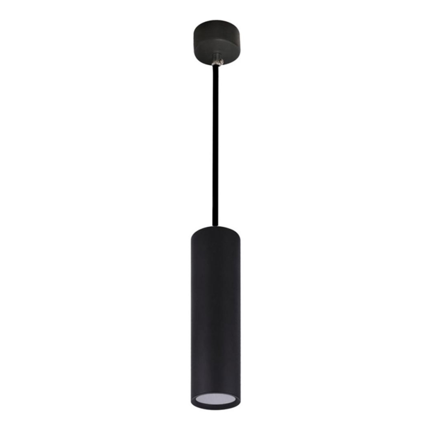 Ljuskrona med textilsladd KARADON 1xGU10/30W/230V 29 cm svart