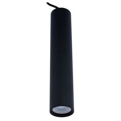 Ljuskrona med textilsladd KARADON 1xGU10/30W/230V 29 cm svart