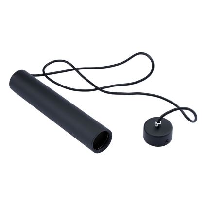 Ljuskrona med textilsladd KARADON 1xGU10/30W/230V 29 cm svart