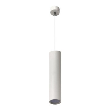 Ljuskrona med textilsladd KARADON 1xGU10/30W/230V 29 cm vit