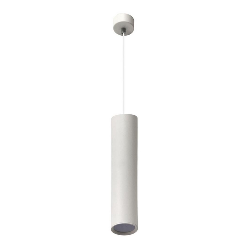 Ljuskrona med textilsladd KARADON 1xGU10/30W/230V 29 cm vit