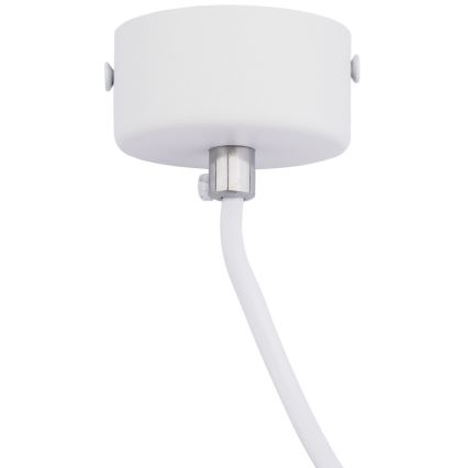 Ljuskrona med textilsladd KARADON 1xGU10/30W/230V 29 cm vit
