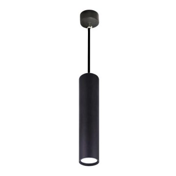 Ljuskrona med textilsladd KARADON 1xGU10/30W/230V 60 cm svart