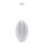 Ljuskrona med textilsladd KAREI 1xE27/20W/230V diameter 30 cm vit