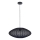 Ljuskrona med textilsladd KINU 1xE27/20W/230V diameter 50 cm svart