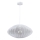 Ljuskrona med textilsladd KINU 1xE27/20W/230V diameter 50 cm vit