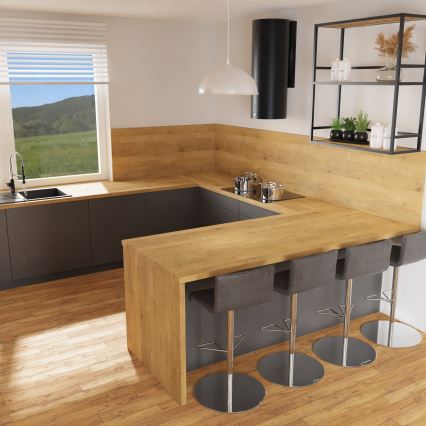 Ljuskrona med textilsladd KITCHEN 1xE27/15W/230V vit