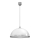 Ljuskrona med textilsladd KITCHEN 1xE27/15W/230V vit/skinande krom