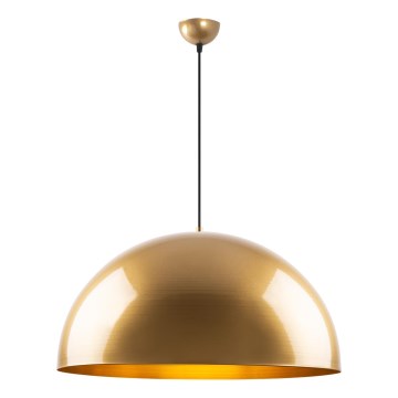 Ljuskrona med textilsladd KURE 1xE27/40W/230V guld