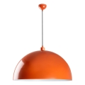 Ljuskrona med textilsladd KURE 1xE27/40W/230V orange