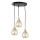 Ljuskrona med textilsladd LACRIMA HONEY 3xE27/60W/230V diameter 30 cm