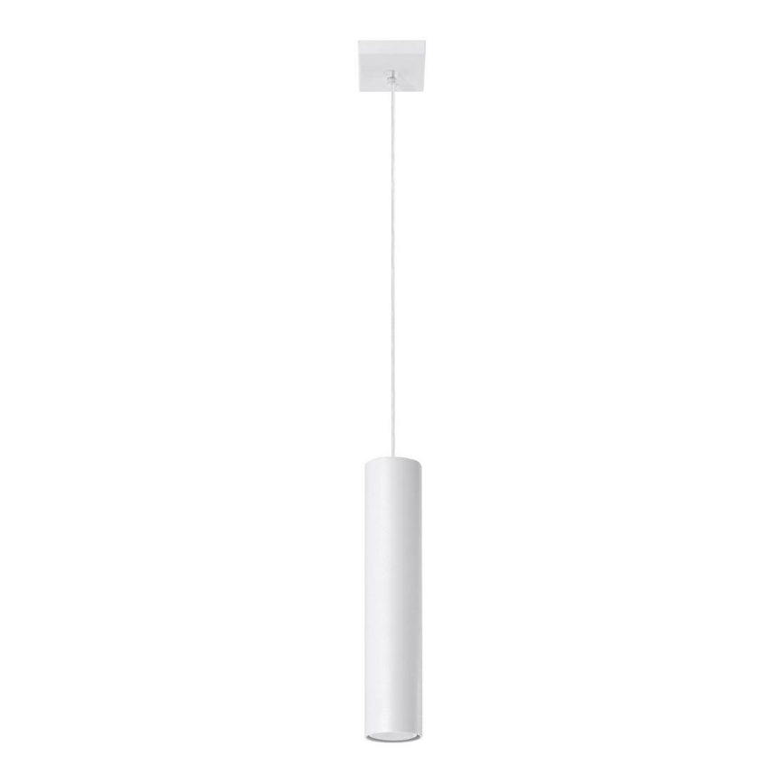 Ljuskrona med textilsladd LAGOS 1 1xGU10/10W/230V vit