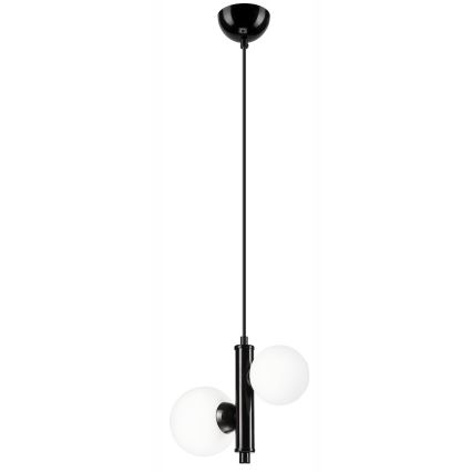 Ljuskrona med textilsladd LARRY 2xG9/15W/230V