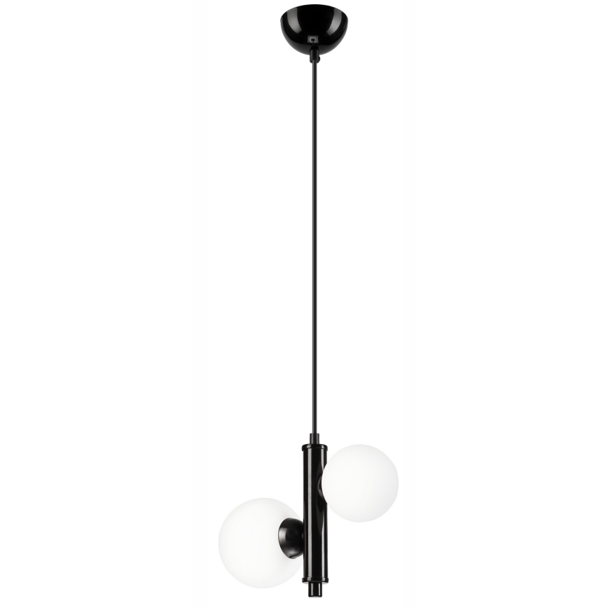 Ljuskrona med textilsladd LARRY 2xG9/15W/230V