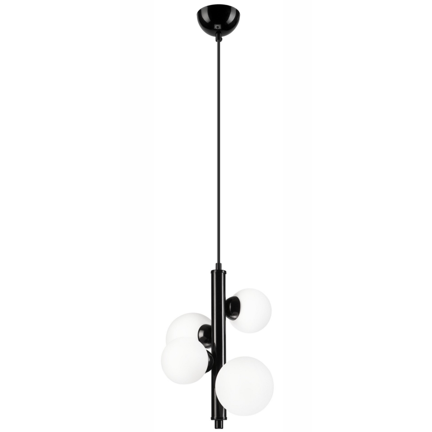 Ljuskrona med textilsladd LARRY 4xG9/15W/230V