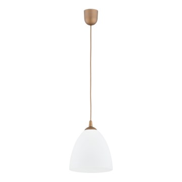 Ljuskrona med textilsladd LERA 1xE27/15W/230V guld