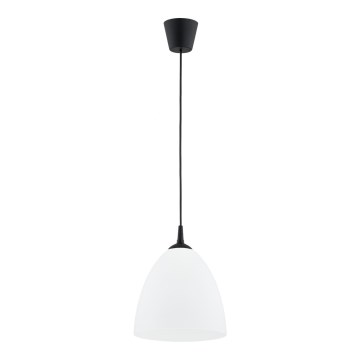 Ljuskrona med textilsladd LERA 1xE27/15W/230V svart