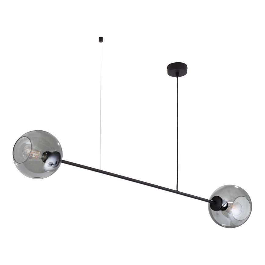 Ljuskrona med textilsladd LIBRA 2xE27/15W/230V