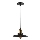 Ljuskrona med textilsladd LOFT 1xE27/60W/230V diameter 22 cm svart