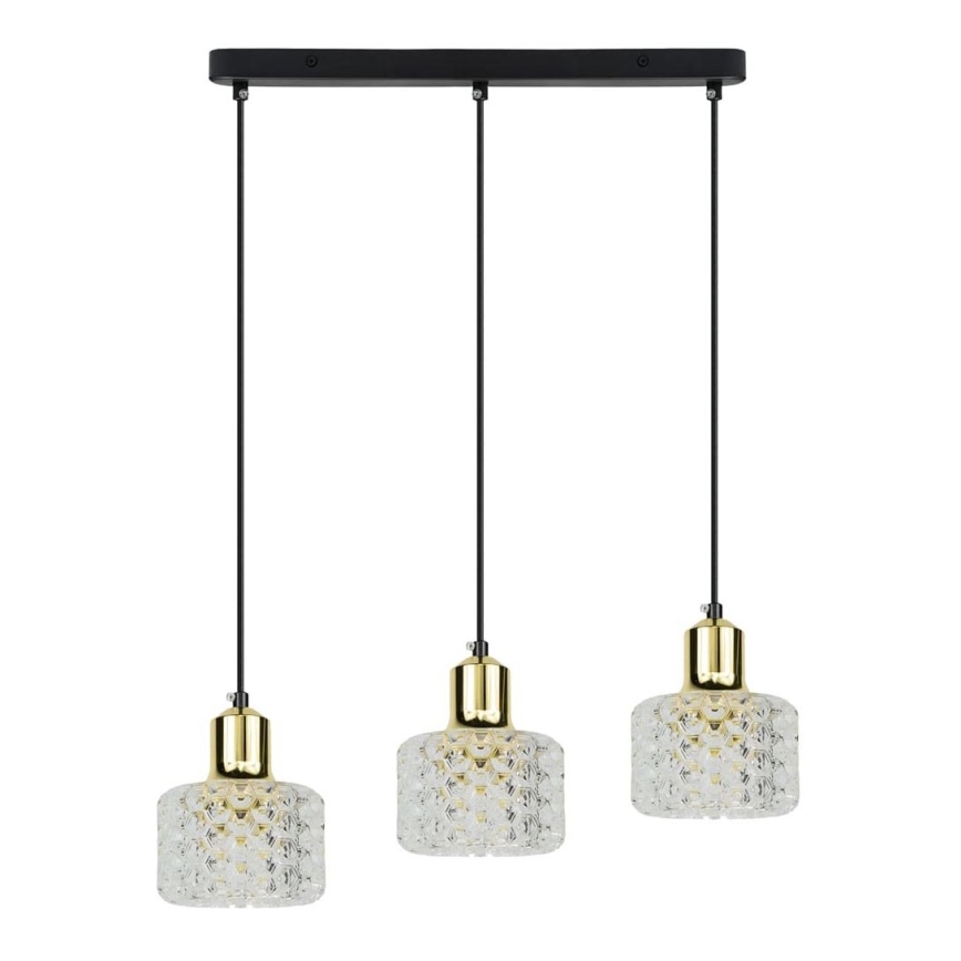 Ljuskrona med textilsladd LUMI 3xG9/8W/230V