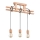 Ljuskrona med textilsladd MAXXY 3xE27/15W/230V beige