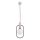 Ljuskrona med textilsladd MIKI 1xE14/10W/230V svart/beige